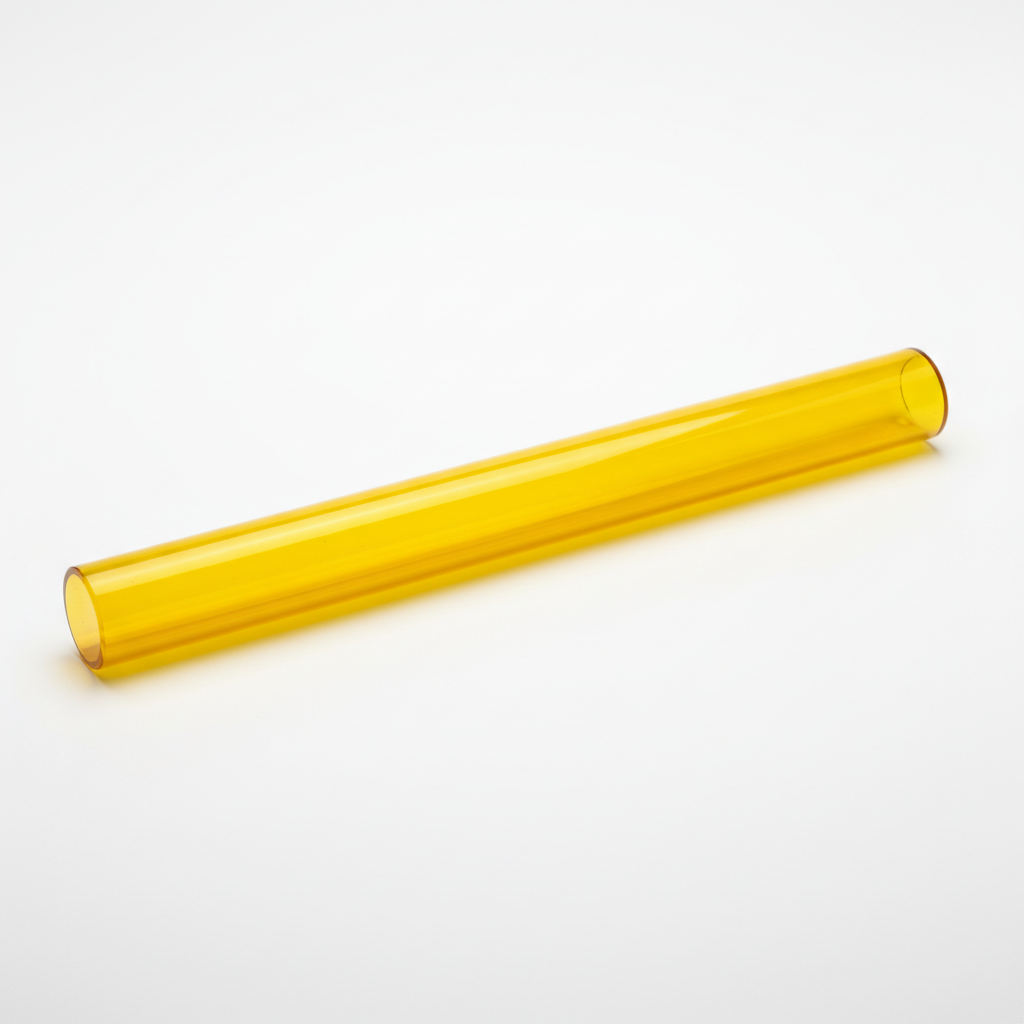 8 mm yellow borosilicate glass rod 12 inch