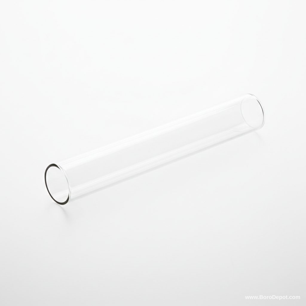 12 mm clear borosilicate glass tube 12 inch