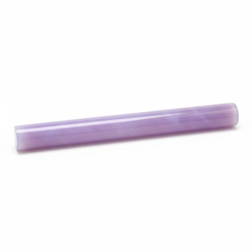 8 mm milky purple borosilicate glass rod 12 inch