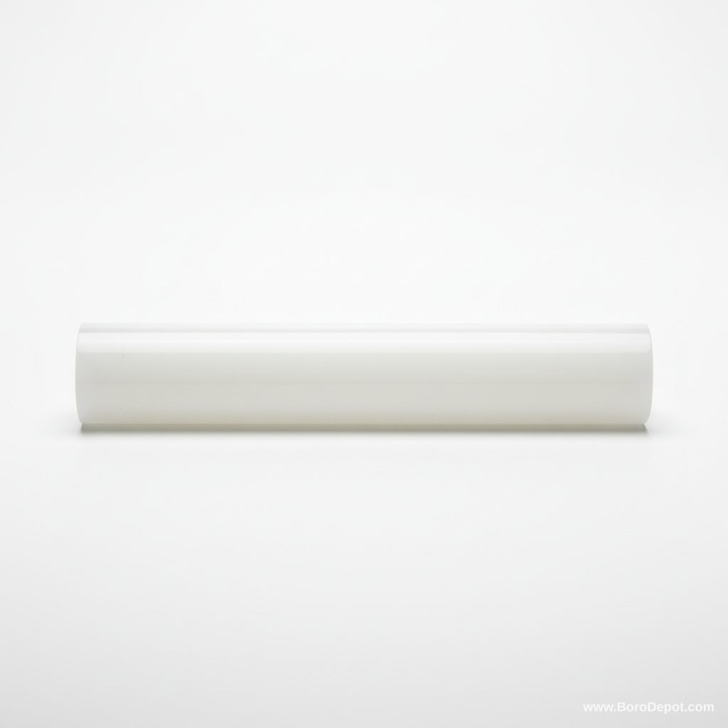 10 mm jade white borosilicate glass rod 12 inch