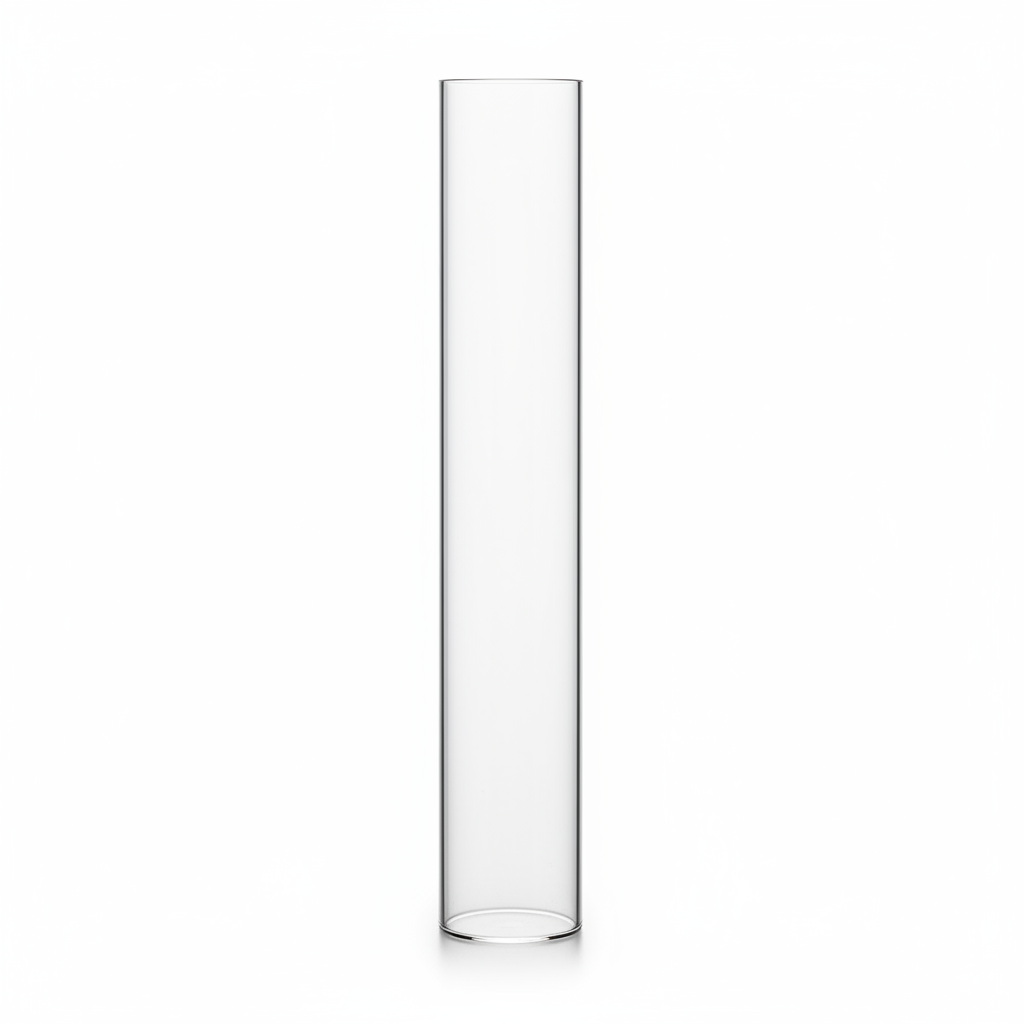 60 mm clear borosilicate glass tube 24 inch