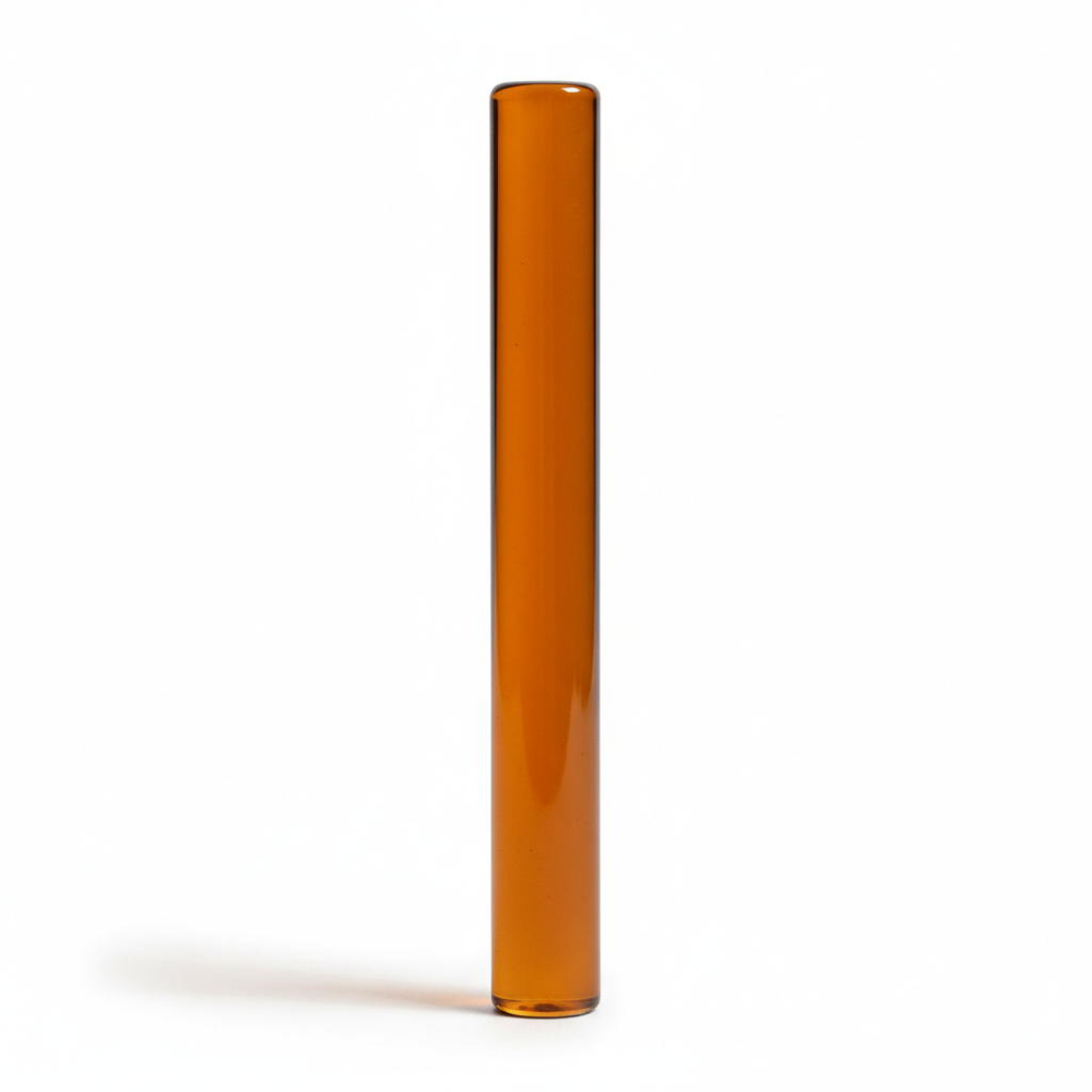 8 mm amber borosilicate glass rod 12 inch